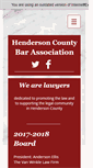 Mobile Screenshot of hendersoncountybar.org